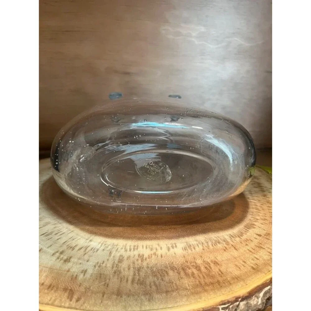 Clear Glass Purse Vase – Handbag Style Decorative Centerpiece